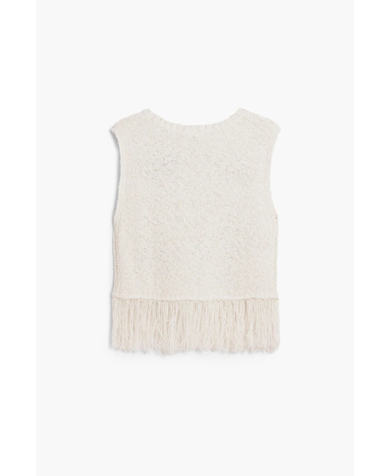 Desigual Girls Girls's Crochet sweater with fringes