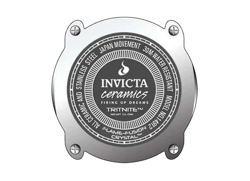 Invicta Women's Ceramics Quartz Dial Watch