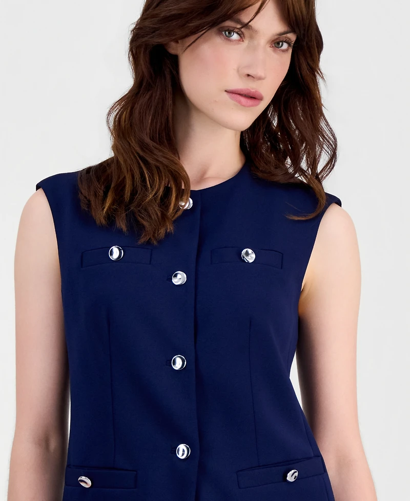 Anne Klein Women's Four-Button Vest