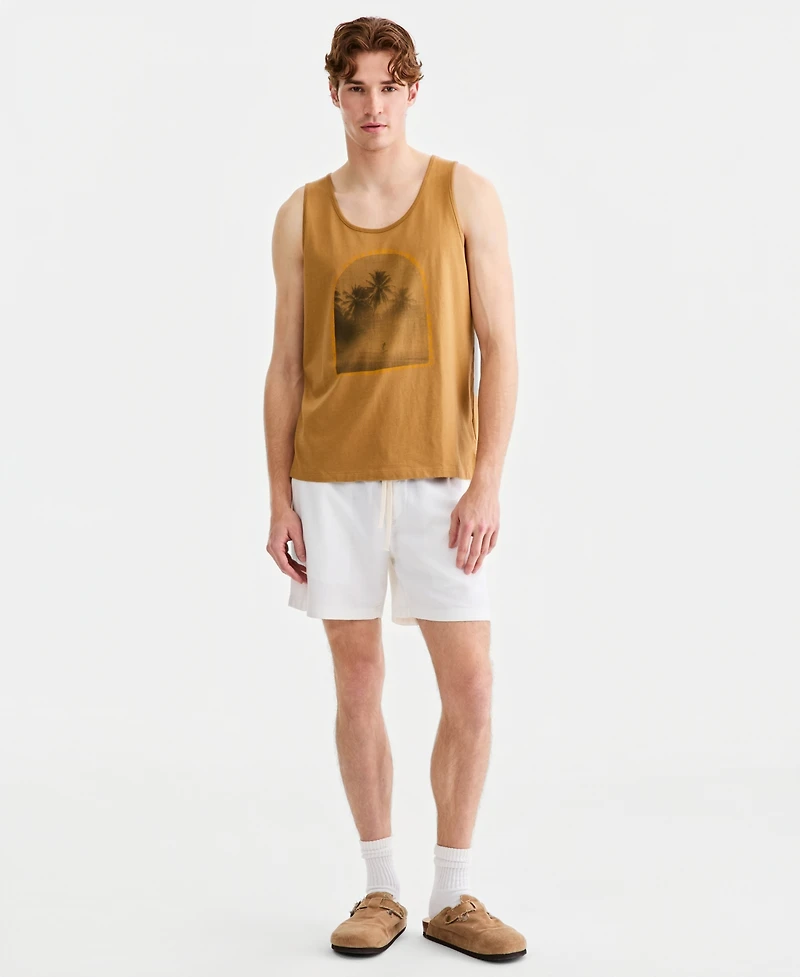 Sun + Stone Men's Cotton Surfer Graphic Tank Top, Macy's Exclusive
