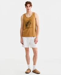 Sun + Stone Men's Cotton Surfer Graphic Tank Top, Macy's Exclusive