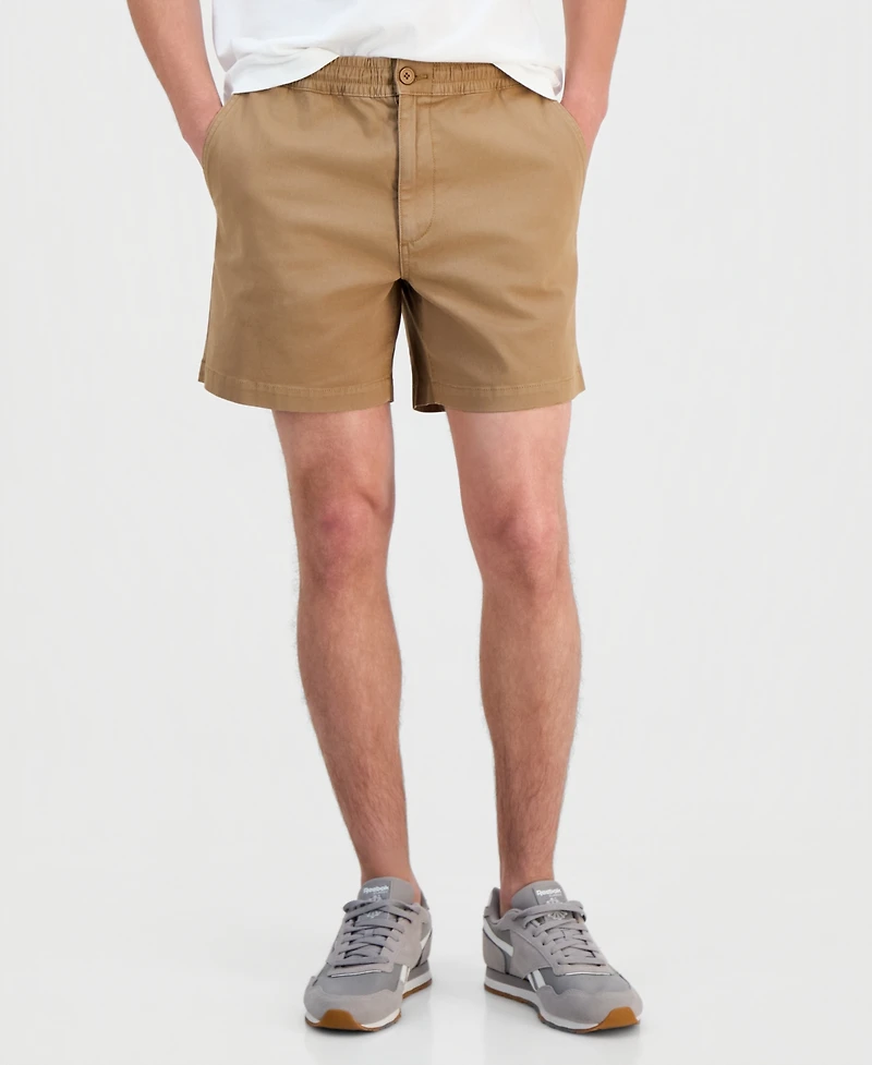 Sun + Stone Men's Johann Cotton-Blend 6" Shorts, Macy's Exclusive