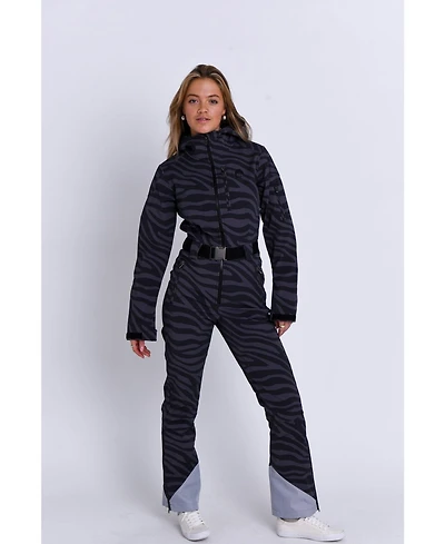 Oosc Women's Chic Ski Suit - Black Tiger