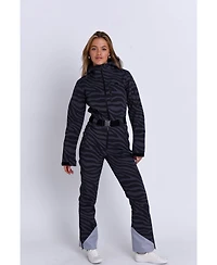 Oosc Women's Chic Ski Suit - Black Tiger