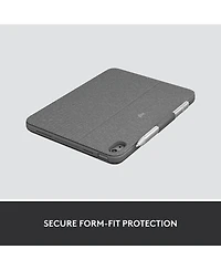 Logitech Combo Touch Backlit Keyboard Case with Trackpad for Apple iPad 10.9" 10th Gen and A16, Oxford Gray