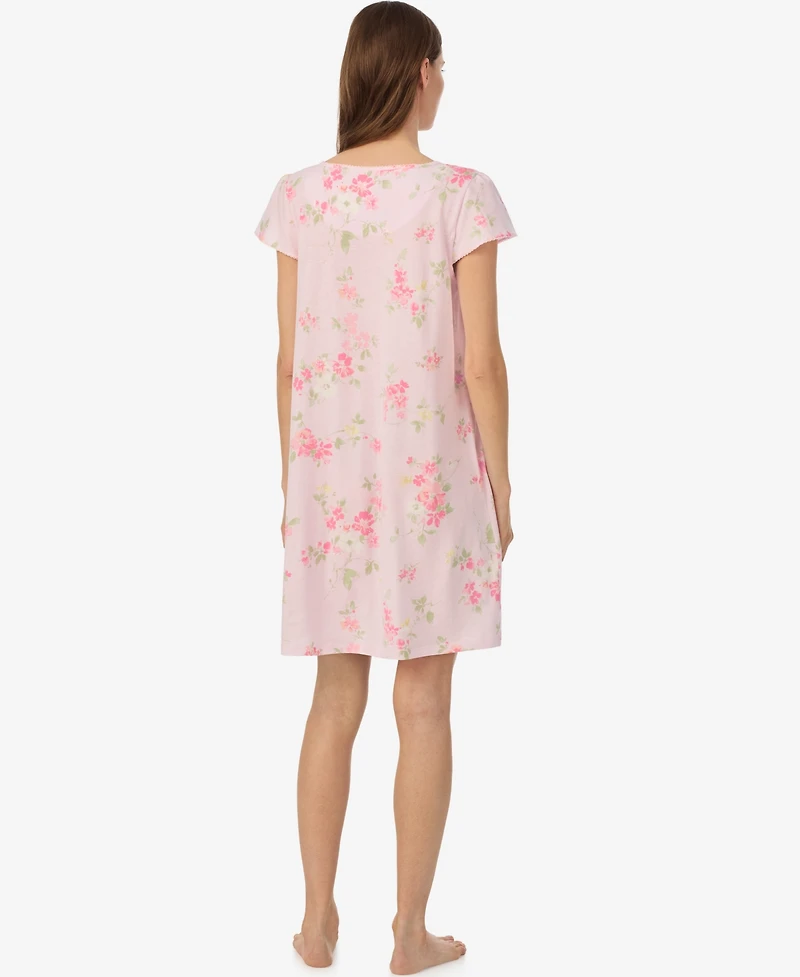 Lauren Ralph Women's Flutter-Sleeve V-Neck Gown