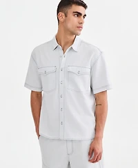 Sun + Stone Men's Cotton Lisbon Relaxed Shirt, Macy's Exclusive