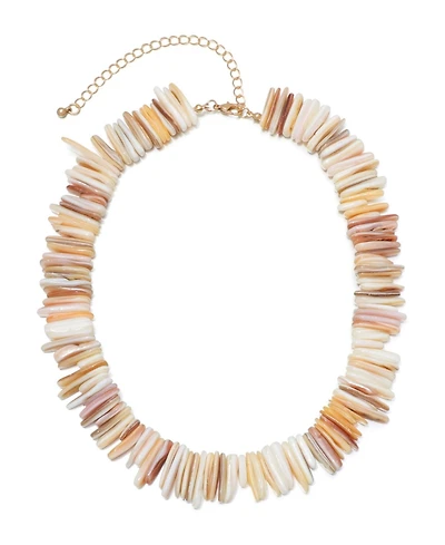 Adornia Shell Pieces Adjustable Necklace