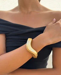 Adornia Gold 2-Piece Chunky Cuff Bracelet Set