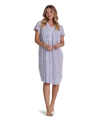 Miss Elaine Women's Printed Short-Sleeve Nightgown