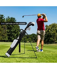 Gymax Lightweight Golf Stand Bag Par 3 and Executive Courses Carry Shoulder Strap