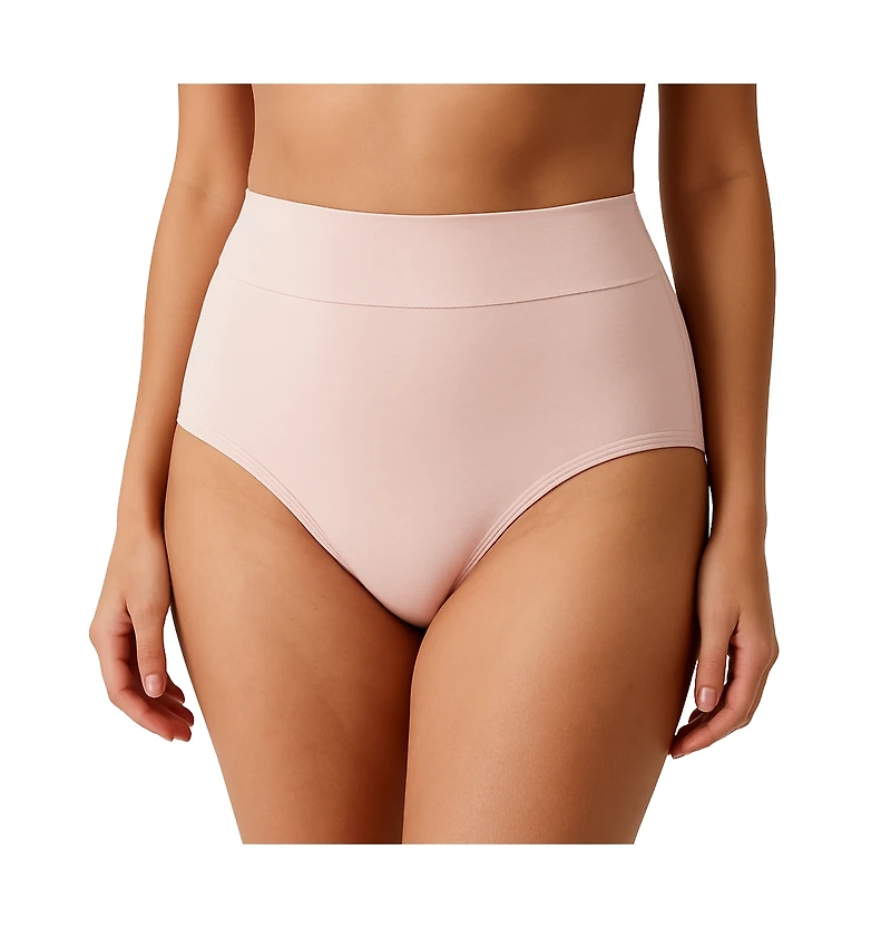 Land's End Women's High Rise Full Coverage Brief Soft Essential Everyday 3 Pack Panties