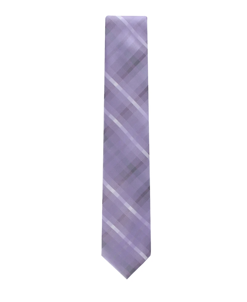 Calvin Klein Men's Drogo Plaid Pattern Tie