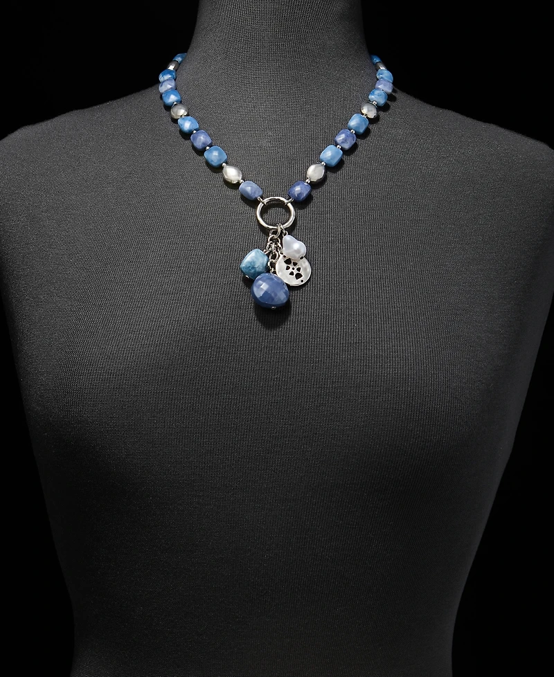 Style & Co All Around Beaded Multi-Charm Pendant Necklace, 16" + 3" extender, Macy's Exclusive