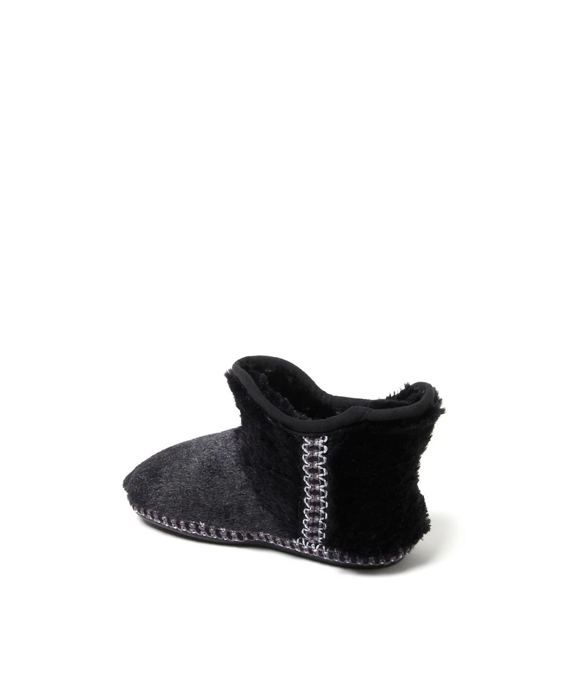 Dearfoams Kids Charlotte Fuzzy Bootie Slipper