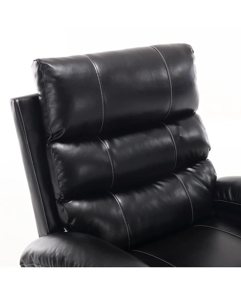 Maison Boucle Power Lift Recliner Chair for Elderly with Heat and Massage, Faux Leather Electric Reclining Remote Control.