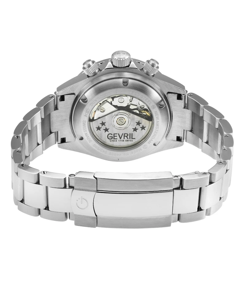 Gevril Men's New Amsterdam Swiss Automatic Bracelet Watch