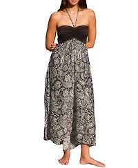 Cupshe Women's Fireworks Tropical Maxi Beach Dress