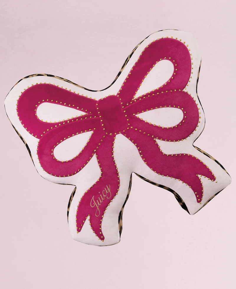 Juicy Couture Shaped Decorative Pillow, 18" x 18"