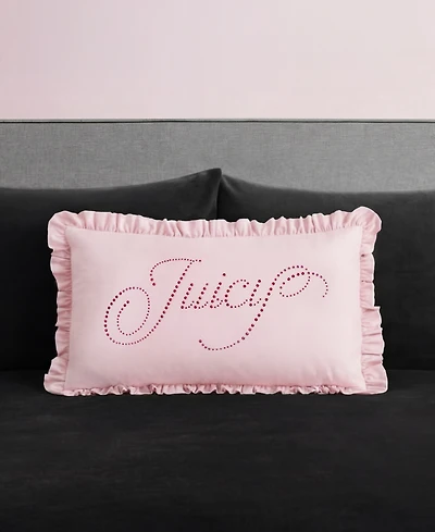 Juicy Couture Shaped Decorative Pillow, 14" x 24"