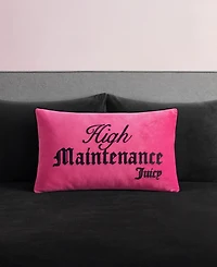 Juicy Couture Shaped Decorative Pillow, 14" x 24"