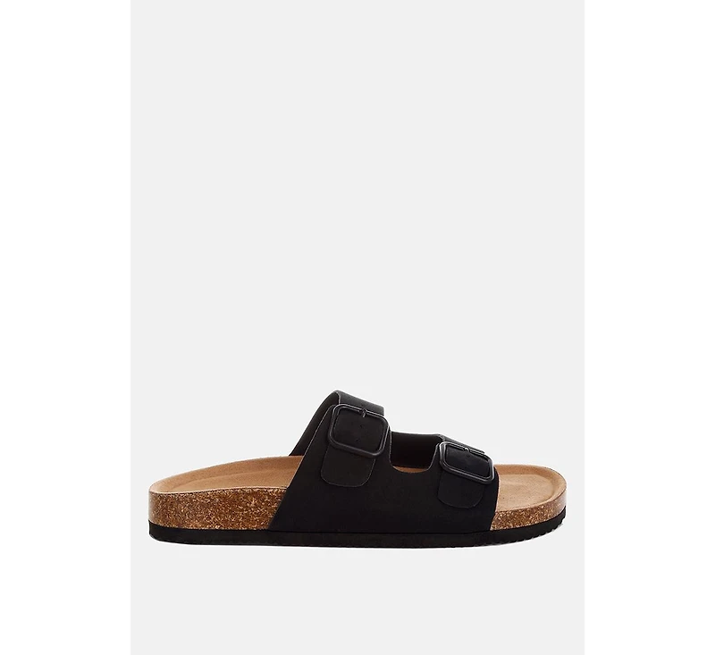 London Rag Women's Gloriosa The Double Strap Slide Sandals