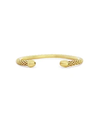 The Lovery Woven Cuff Bangle 14K Gold-Plated Sterling Silver