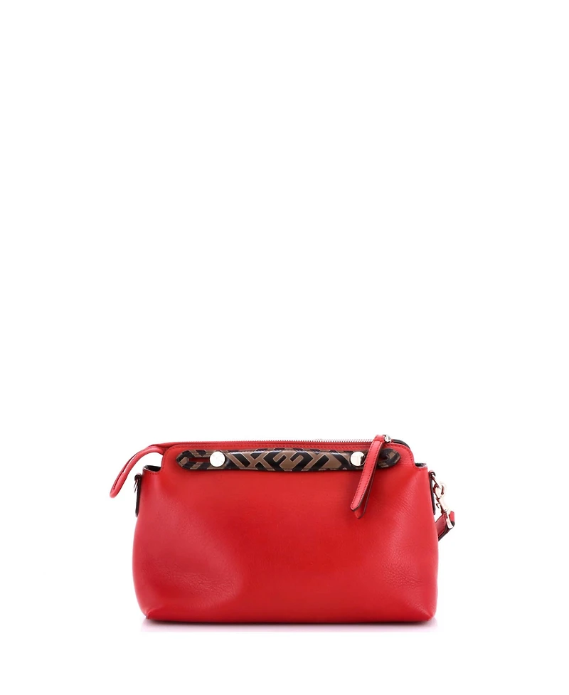 Pre-Owned Fendi Small By The Way Satchel Leather with Zucca Embossed Detail