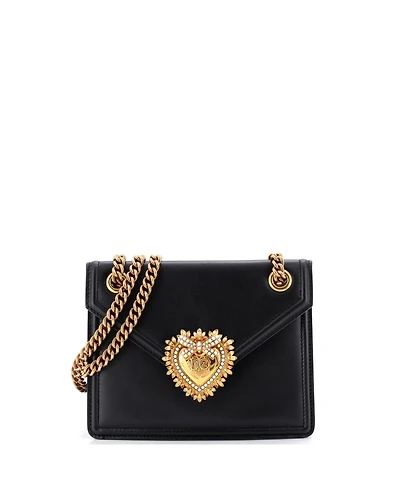 Pre-Owned Dolce & Gabbana Small Devotion Crossbody Bag Leather