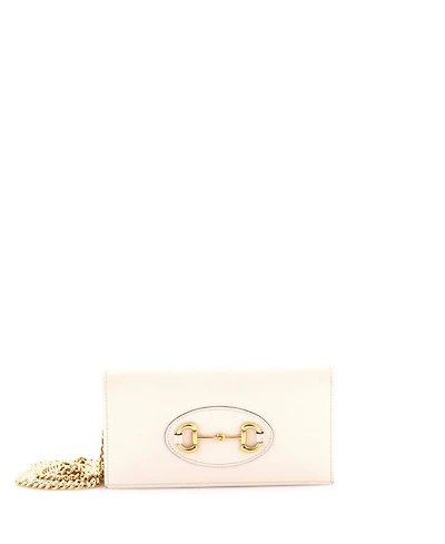 Pre-Owned Gucci Horsebit 1955 Chain Wallet Leather