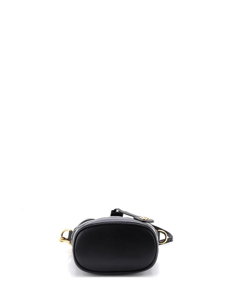 Pre-Owned Gucci Small Gg Convertible Bucket Bag Gg Matelasse Leather