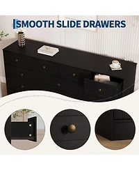 gaomon 12 Drawers Wooden Dressers for Bedroom