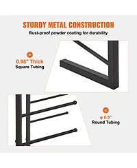 Sugift Blueprint Storage Rack, 16-Tier Hanging Poster Display, Roll File Holder
