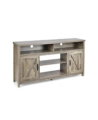 Sugift 59 in Tv Stand Media Console with Barn Doors for 65 in TVs