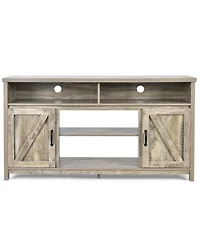 Sugift 59 in Tv Stand Media Console with Barn Doors for 65 in TVs