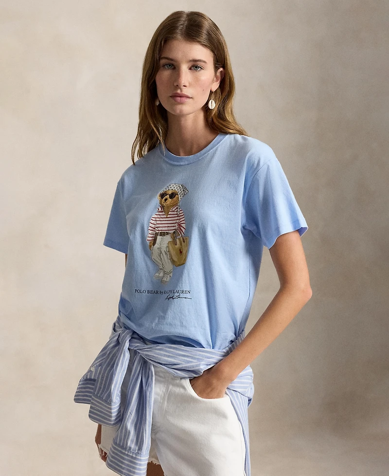 Polo Ralph Lauren Women's Bear Short-Sleeve Crewneck T-Shirt