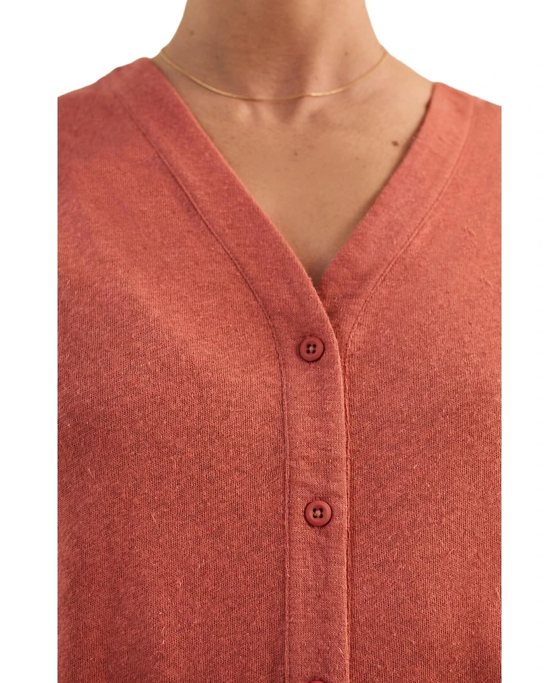 Celtic & Co. Women's Button Through Top