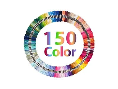 Gnuadz 150 Color Rainbow Embroidery Floss Cross Stitch Bracelet Yarn Craft Thread Skeins