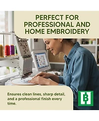 Gnuadz 2.5 Oz Cut Away Embroidery Stabilizer Roll Permanent Backing Machine Hand Soft 12" x 50