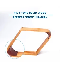Gse Games & Sports Expert Solid Wood 8 Ball Triangle and 9 Diamond Pool Racks for 2 1/4" Balls