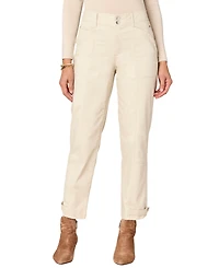 Democracy Women's "Ab"solution High-Rise Tapered Utility Jeans