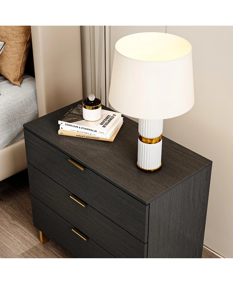 Famapy 3-Drawers Wood Chest of Drawers Dresser