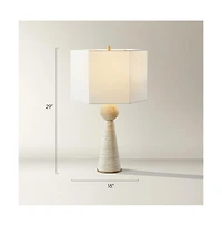 Z Gallerie Alviso Travertine Table Lamp