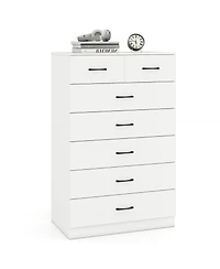 Slickblue Wooden Chest of Drawers with Anti-toppling Device and Metal Handles