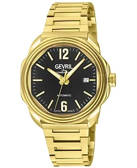 Gevril Men's Roosevelt Swiss Automatic Ip Bracelet Watch