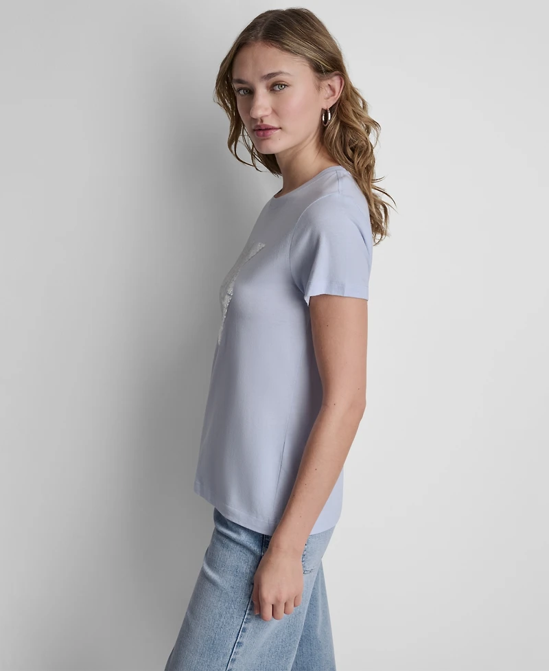Dkny Jeans Women's Short-Sleeve Crewneck T-Shirt
