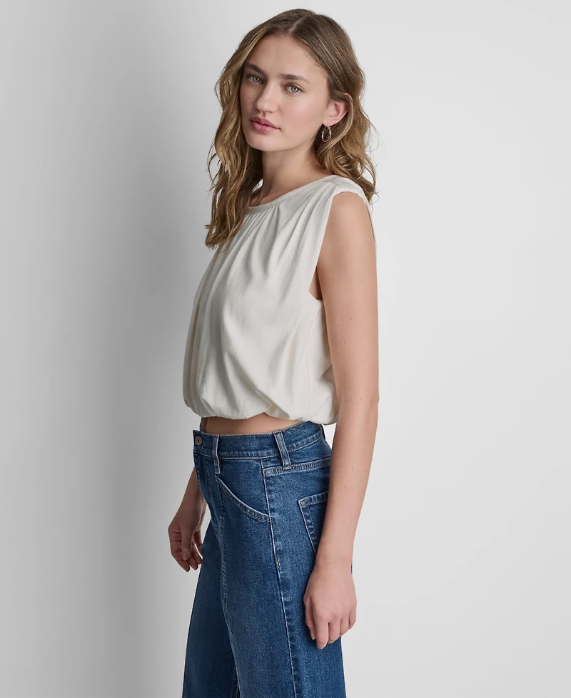 Dkny Jeans Women's Sleeveless Bubble Top