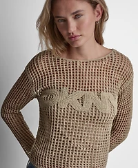 Dkny Jeans Women's Long-Sleeve Boat Neck Sweater
