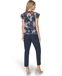 Tommy Hilfiger Women's Peplum Flutter-Sleeve Pull-On Blouse