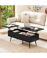 Slickblue Coffee Table Lift Top with 2 Hidden Compartments